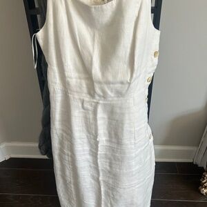 White linen J. McLaughlin dress